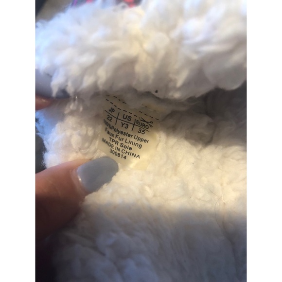 Toms Multicolored Knit Faux Fur Slip On Shoes - Picture 3 of 4